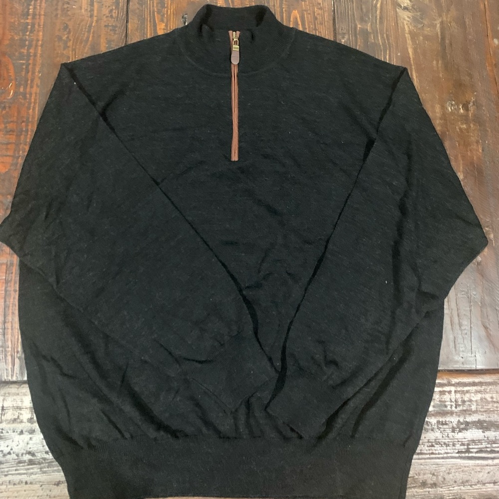 NWT Orvis Wool 1/4 zip pullover sweater